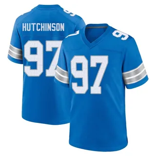 Aidan Hutchinson Detroit Lions Men's Game 2nd Nike Jersey - Blue
