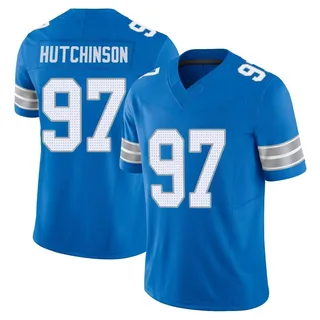 Aidan Hutchinson Detroit Lions Men's Limited Vapor F.U.S.E. 2nd Nike Jersey - Blue