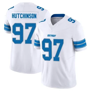 Aidan Hutchinson Detroit Lions Men's Limited Vapor F.U.S.E. 2nd Nike Jersey - White