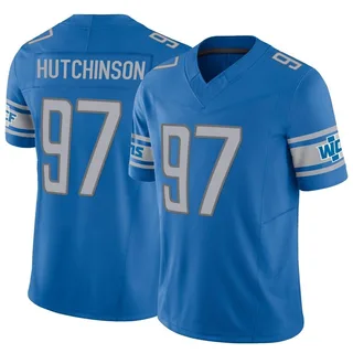 Aidan Hutchinson Detroit Lions Men's Limited Vapor F.U.S.E. Jersey - Blue