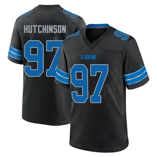 Aidan Hutchinson Detroit Lions Youth Game Alternate 2nd Nike Jersey - Black