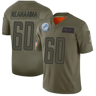 Aidan Keanaaina Detroit Lions Men's Limited 2019 Salute to Service Nike Jersey - Camo