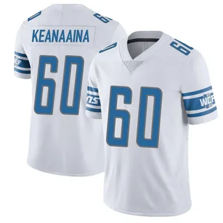 Aidan Keanaaina Detroit Lions Men's Limited Vapor Untouchable Nike Jersey - White