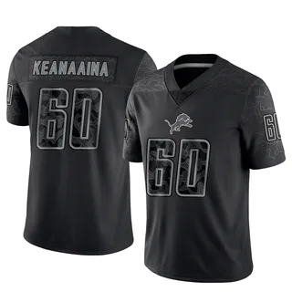 Aidan Keanaaina Detroit Lions Youth Limited Reflective Nike Jersey - Black
