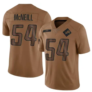 Alim McNeill Detroit Lions Men's Limited 2023 Salute To Service Jersey - Brown