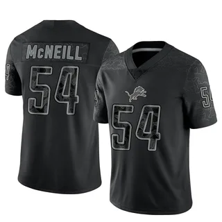 Alim McNeill Detroit Lions Men's Limited Reflective Jersey - Black
