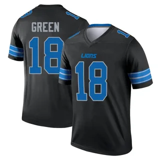 Antoine Green Detroit Lions Men's Legend Black Nike Jersey - Green