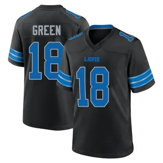 Antoine Green Detroit Lions Youth Game Black Alternate 2nd Nike Jersey - Green