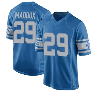 Avonte Maddox Detroit Lions Men's Game Throwback Vapor Untouchable Nike Jersey - Blue