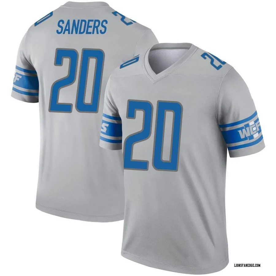 detroit lions grey jersey