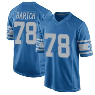Ben Bartch Detroit Lions Men's Game Throwback Vapor Untouchable Nike Jersey - Blue