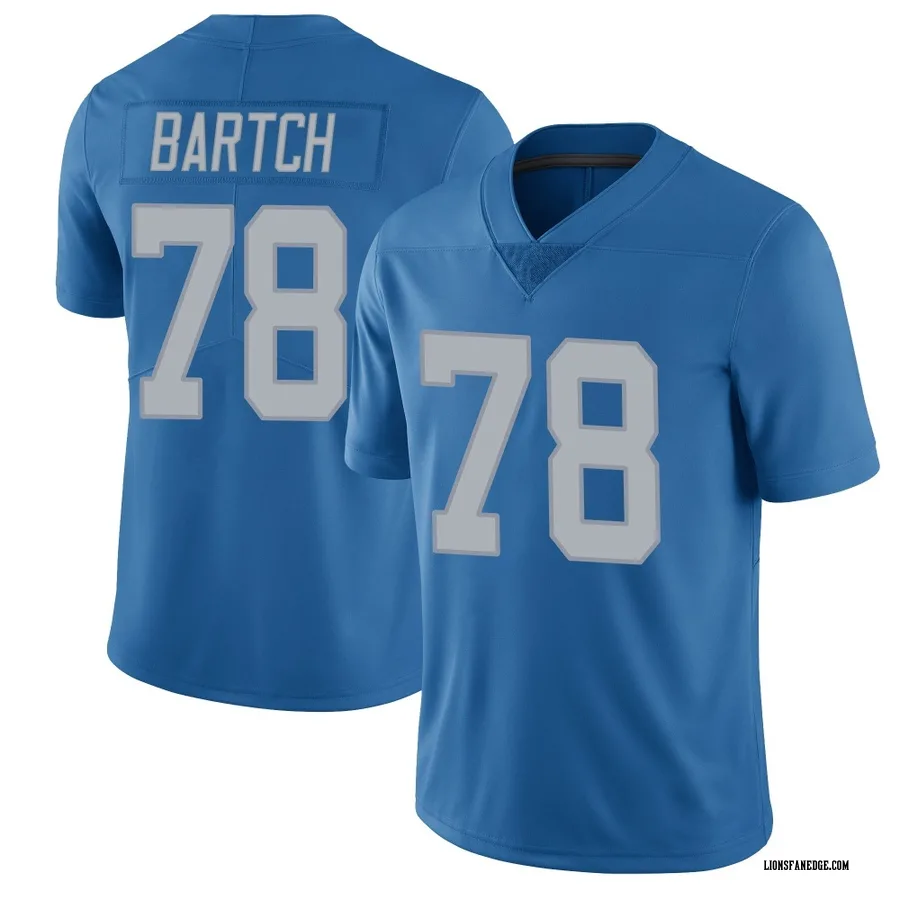 Ben Bartch Detroit Lions Men's Limited Throwback Vapor Untouchable Nike Jersey - Blue