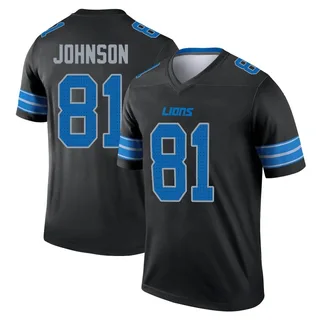 Calvin Johnson Detroit Lions Men's Legend Nike Jersey - Black