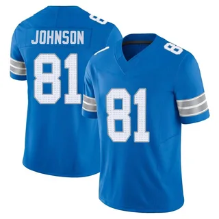 Calvin Johnson Detroit Lions Men's Limited Vapor F.U.S.E. 2nd Nike Jersey - Blue
