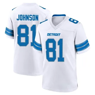 Calvin Johnson Detroit Lions Youth Game 2nd Nike Jersey - White