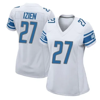 Christian Izien Detroit Lions Women's Game Nike Jersey - White