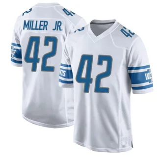 D.J. Miller Jr. Detroit Lions Youth Game Nike Jersey - White