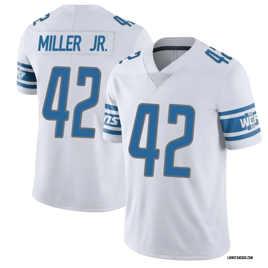 D.J. Miller Jr. Detroit Lions Youth Limited Vapor Untouchable Nike Jersey - White