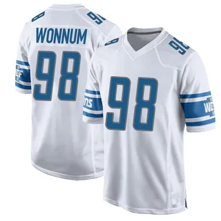 D.J. Wonnum Detroit Lions Men's Game Nike Jersey - White