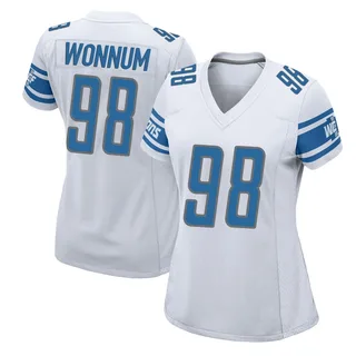 D.J. Wonnum Detroit Lions Women's Game Nike Jersey - White