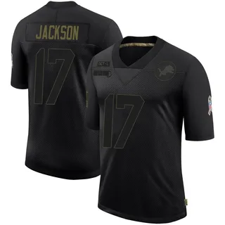 Dan Jackson Detroit Lions Men's Limited 2020 Salute To Service Nike Jersey - Black