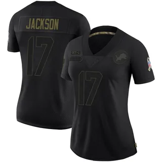 Dan Jackson Detroit Lions Women's Limited 2020 Salute To Service Nike Jersey - Black