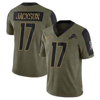 Dan Jackson Detroit Lions Youth Limited 2021 Salute To Service Nike Jersey - Olive
