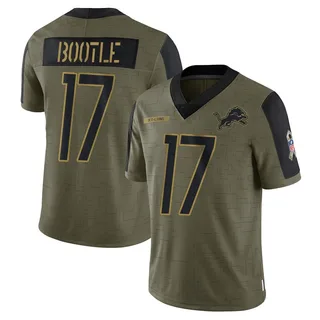 Dicaprio Bootle Detroit Lions Youth Limited 2021 Salute To Service Nike Jersey - Olive