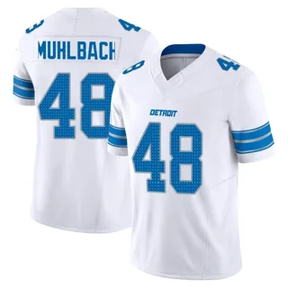 Don Muhlbach Detroit Lions Men's Limited Vapor F.U.S.E. 2nd Nike Jersey - White