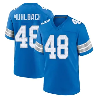 Don Muhlbach Detroit Lions Youth Game 2nd Nike Jersey - Blue