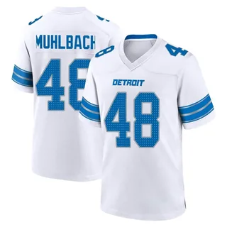 Don Muhlbach Detroit Lions Youth Game 2nd Nike Jersey - White