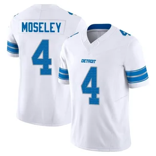 Emmanuel Moseley Detroit Lions Men's Limited Vapor F.U.S.E. 2nd Nike Jersey - White