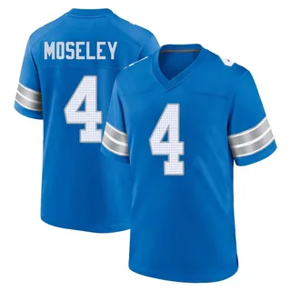 Emmanuel Moseley Detroit Lions Youth Game 2nd Nike Jersey - Blue