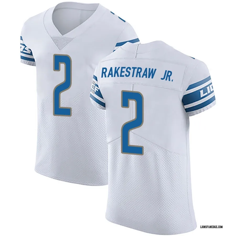 Ennis Rakestraw Jr. Detroit Lions Men's Elite Vapor Untouchable Nike Jersey - White