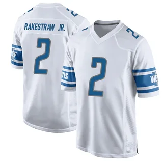 Ennis Rakestraw Jr. Detroit Lions Men's Game Nike Jersey - White