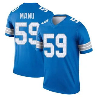 Giovanni Manu Detroit Lions Youth Legend 2nd Nike Jersey - Blue