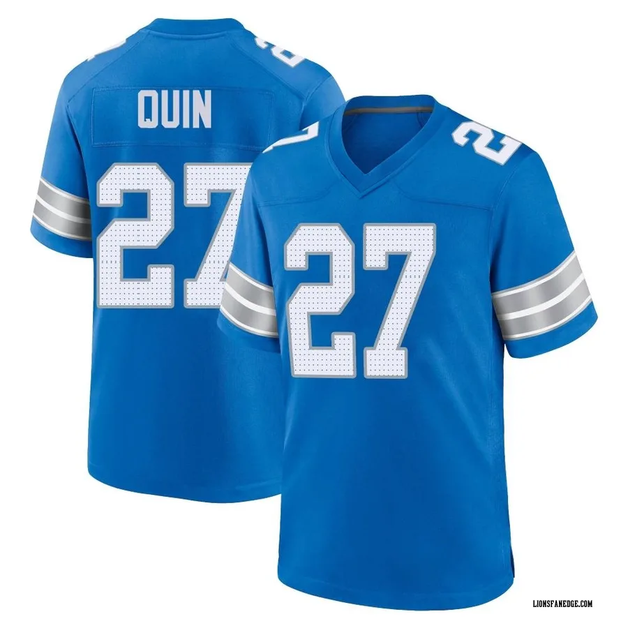 Glover Quin Detroit Lions Men's Game 2nd Nike Jersey - Blue