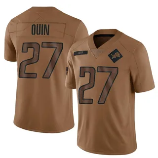Glover Quin Detroit Lions Men's Limited 2023 Salute To Service Jersey - Brown