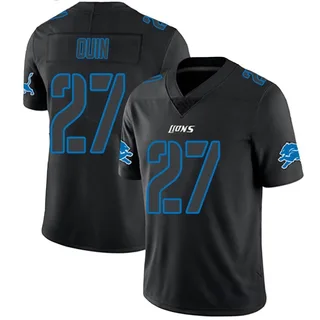 Glover Quin Detroit Lions Men's Limited Nike Jersey - Black Impact
