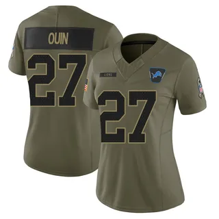 Glover Quin Detroit Lions Women's Limited 2025 Salute to Service Nike Jersey - Olive