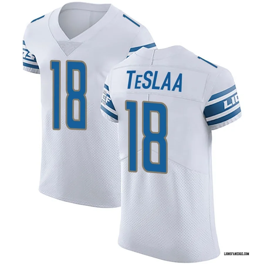 Isaac TeSlaa Detroit Lions Men's Elite Vapor Untouchable Nike Jersey - White