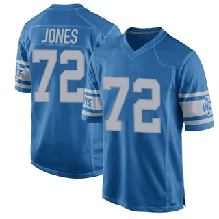 Jamarco Jones Detroit Lions Youth Game Throwback Vapor Untouchable Nike Jersey - Blue