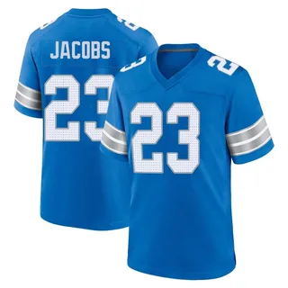 Jerry Jacobs Detroit Lions Men's Game 2nd Nike Jersey - Blue