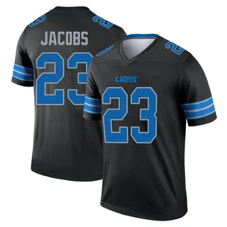 Jerry Jacobs Detroit Lions Men's Legend Nike Jersey - Black