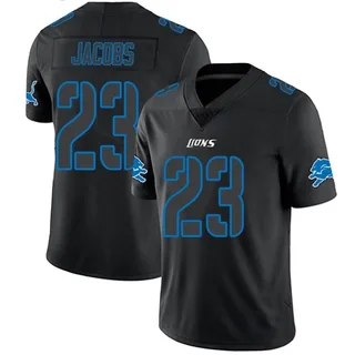 Jerry Jacobs Detroit Lions Youth Limited Nike Jersey - Black Impact