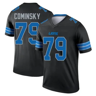 John Cominsky Detroit Lions Men's Legend Nike Jersey - Black