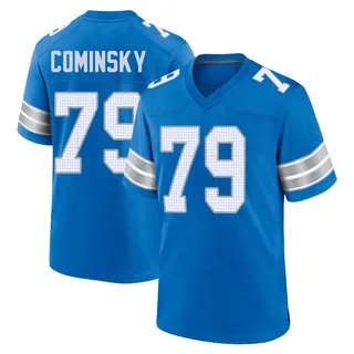 John Cominsky Detroit Lions Youth Game 2nd Nike Jersey - Blue