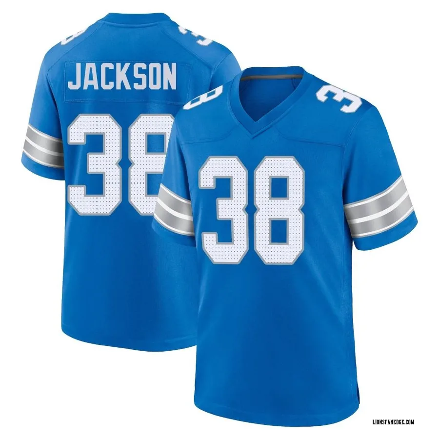 Justin Jackson Detroit Lions Men's Game 2nd Nike Jersey - Blue