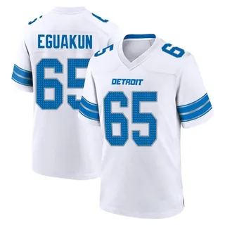 Kingsley Eguakun Detroit Lions Men's Game 2nd Nike Jersey - White