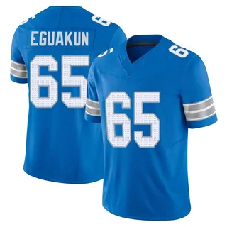 Kingsley Eguakun Detroit Lions Men's Limited Vapor F.U.S.E. 2nd Nike Jersey - Blue
